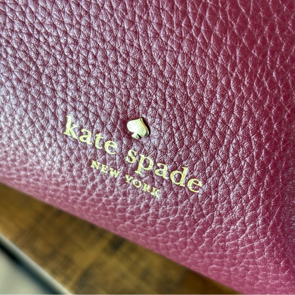 Kate Spade Cobble Hill Teagan Leather Hobo Bag in Merlot - Picture 2 of 16